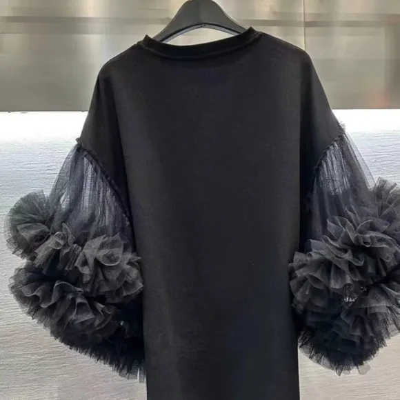 Tulle Sleeves Blouse - Picture 4 of 4